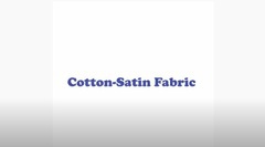 Characteristics of Satin-Cotton Fabric
